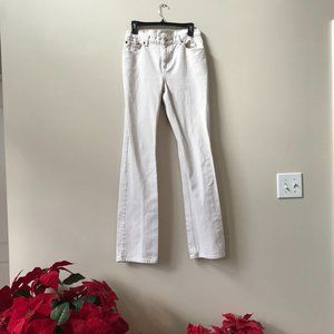 VINTAGE Jeaneology White Straight Leg Denim